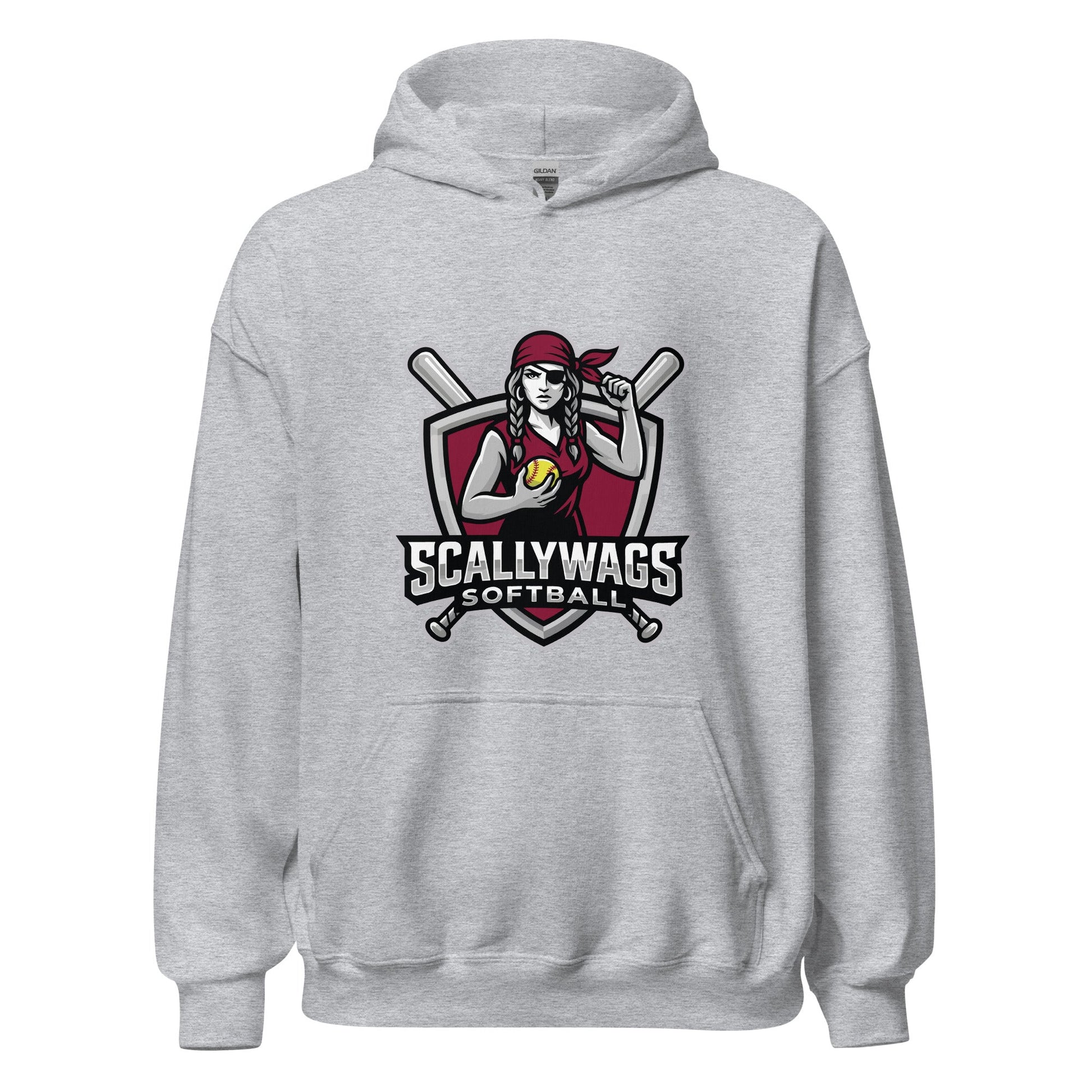 Classic | Hoodie | Scallywags Softball | Crest Logo