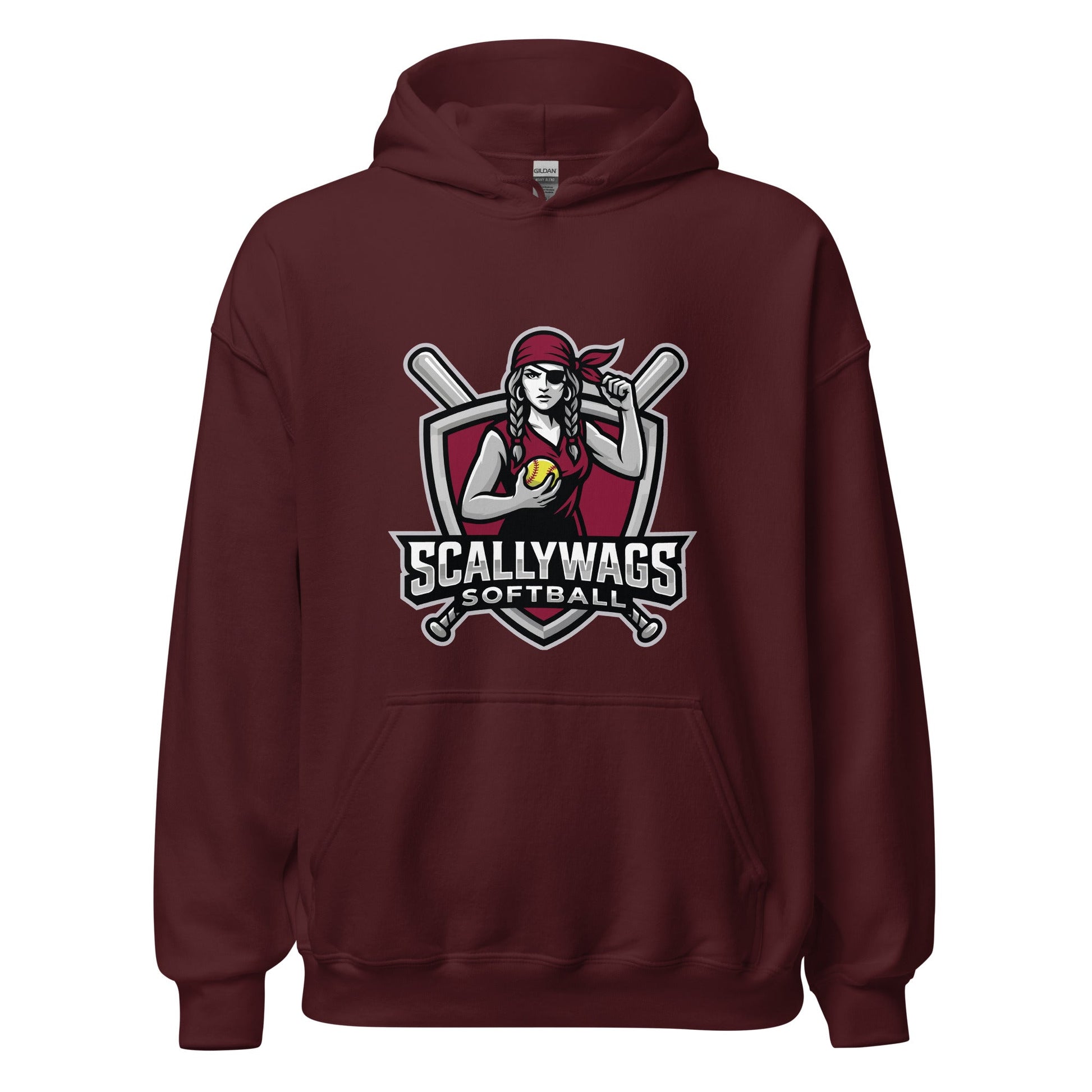 Classic | Hoodie | Scallywags Softball | Crest Logo