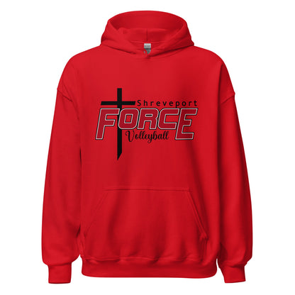 Classic | Hoodie | Shreveport Force Volleyball | Crest Logo