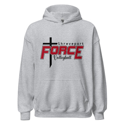 Classic | Hoodie | Shreveport Force Volleyball | Crest Logo