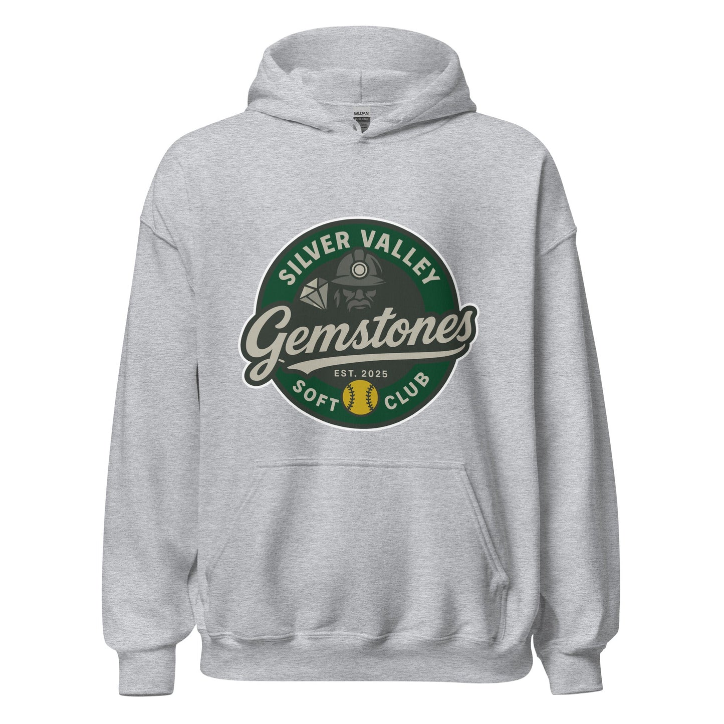 Classic | Hoodie | Silver Valley Gemstones | Badge Logo