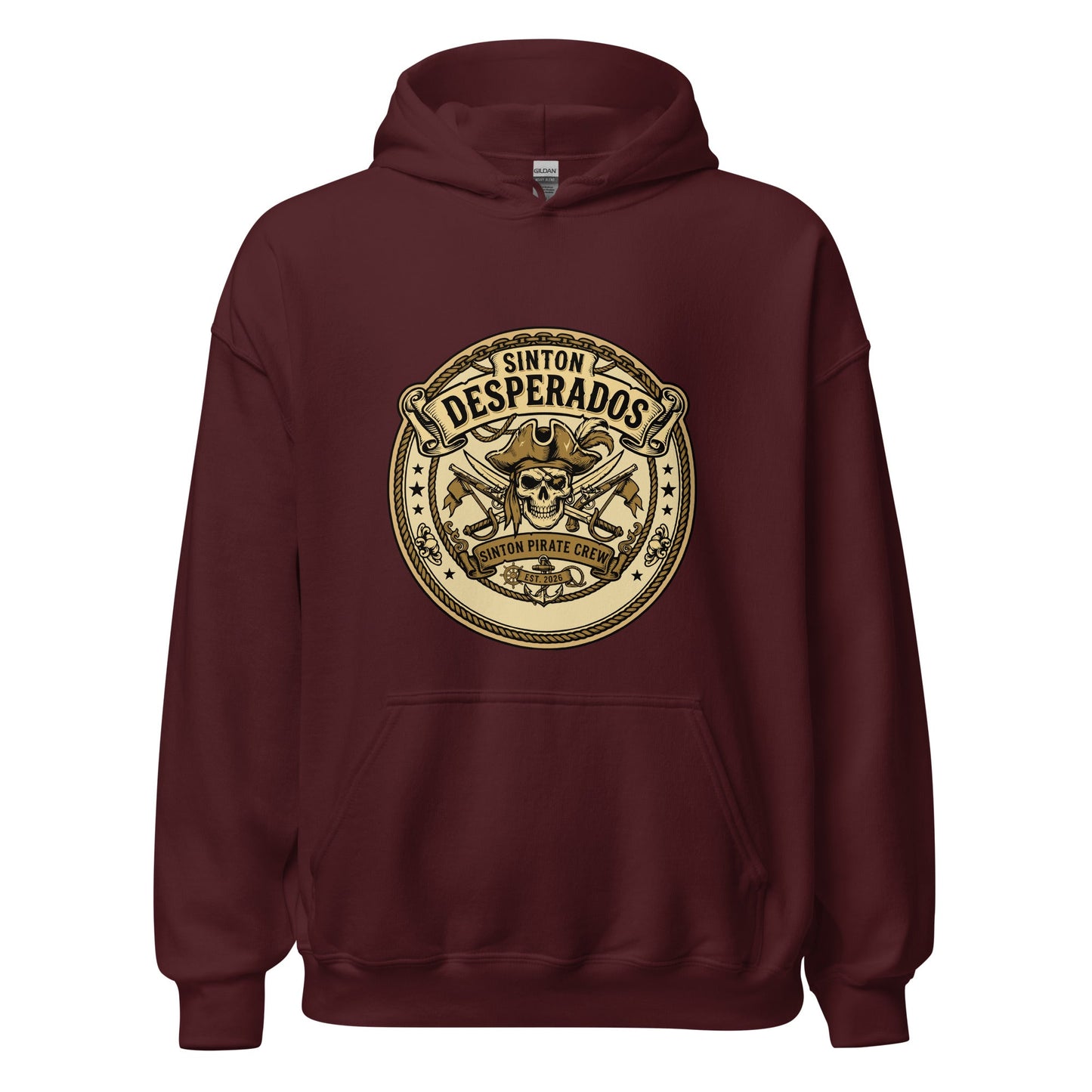 Classic | Hoodie | Sinton Desperados Baseball | Badge Logo