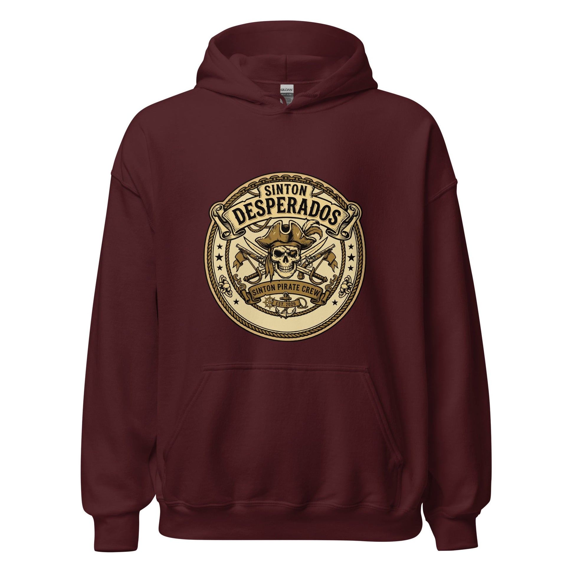 Classic | Hoodie | Sinton Desperados Baseball | Badge Logo