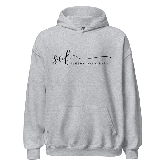 Classic | Hoodie | Sleepy Oaks Farm | Script Logo