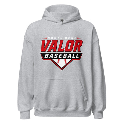 Classic | Hoodie | South Bend Valor Baseball | Vanguard Logo