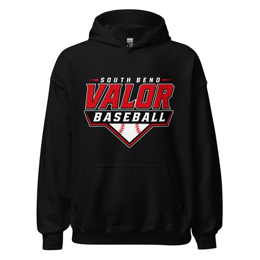 Classic | Hoodie | South Bend Valor Baseball | Vanguard Logo