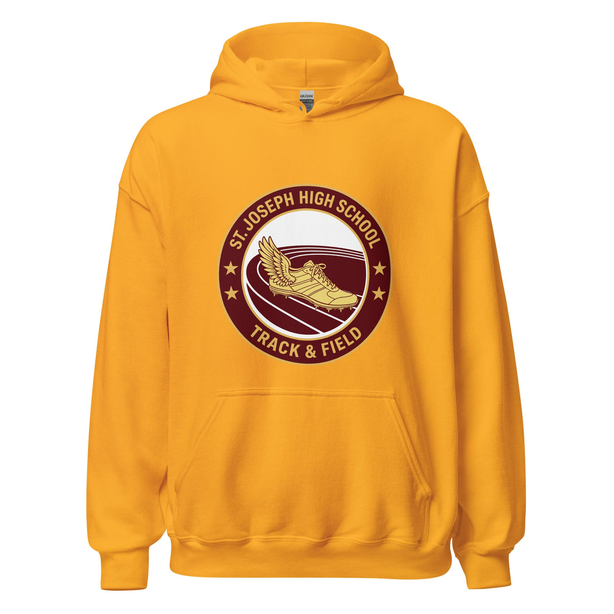 Classic | Hoodie | St. Joseph High School - Track & Field | Badge Logo