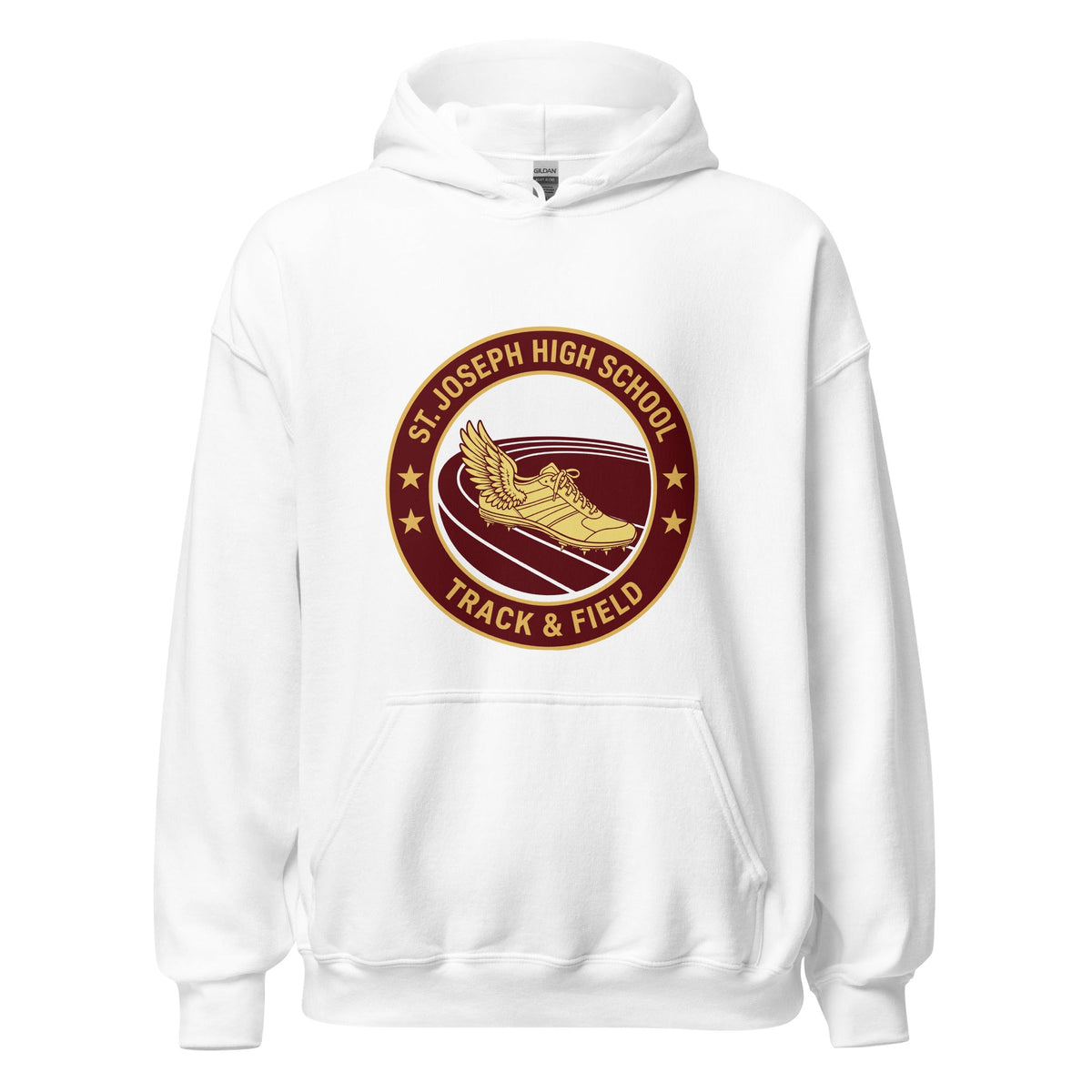 Classic | Hoodie | St. Joseph High School - Track & Field | Badge Logo