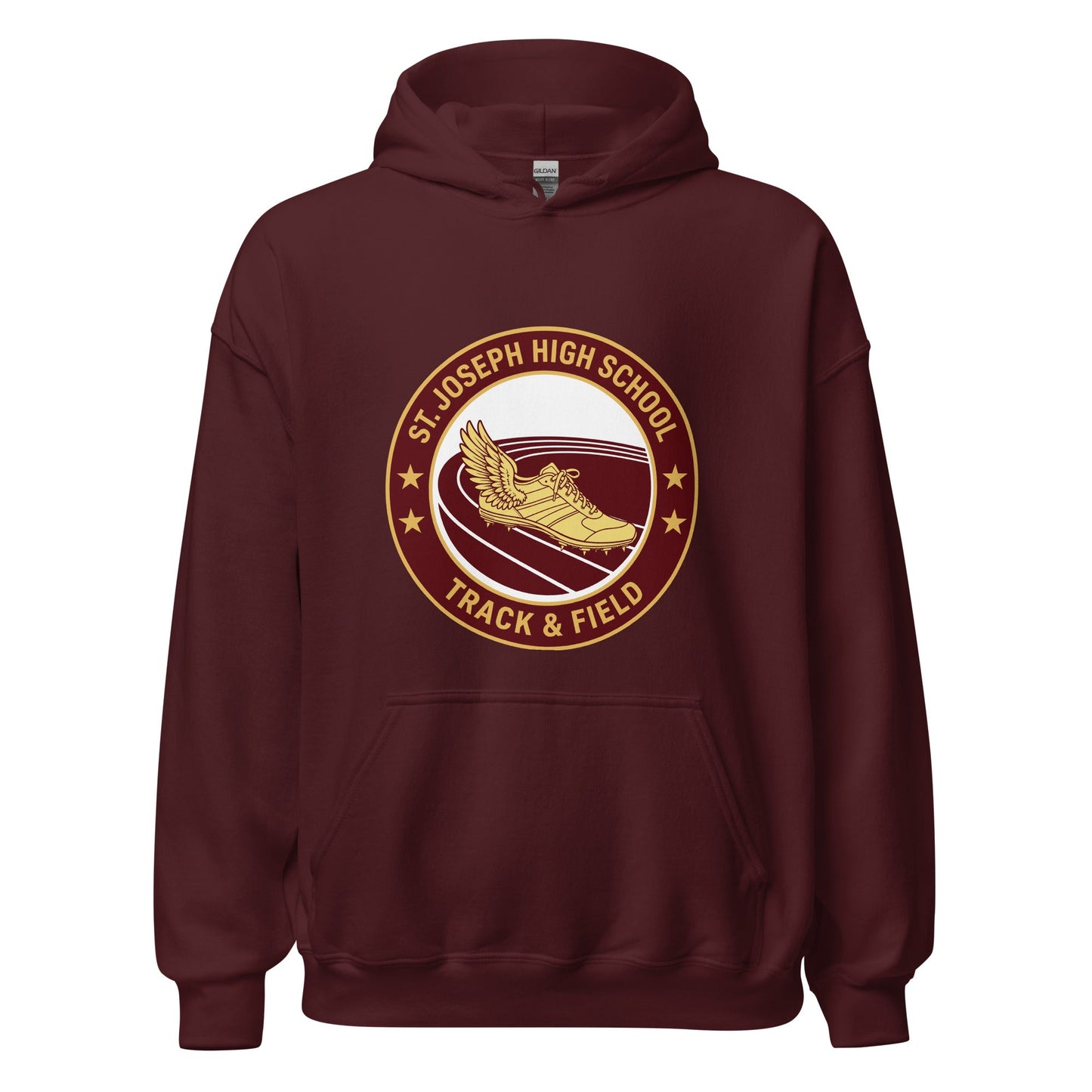 Classic | Hoodie | St. Joseph High School - Track & Field | Badge Logo