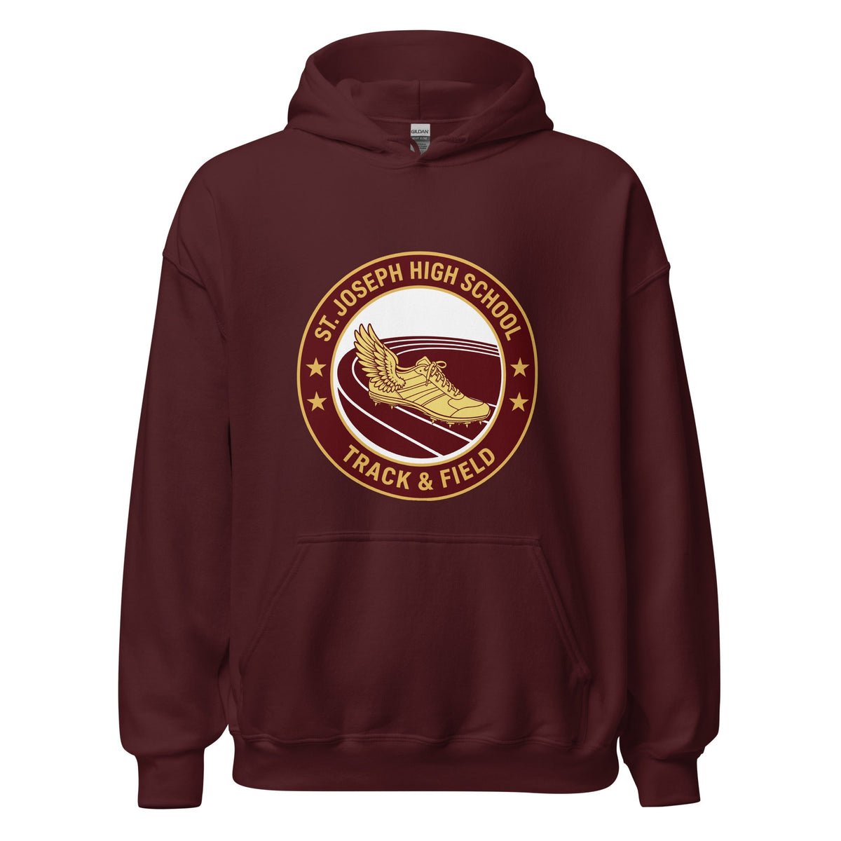 Classic | Hoodie | St. Joseph High School - Track & Field | Badge Logo