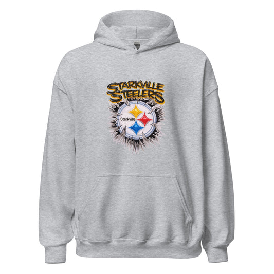 Classic | Hoodie | Starkville Steelers | Ripped Logo