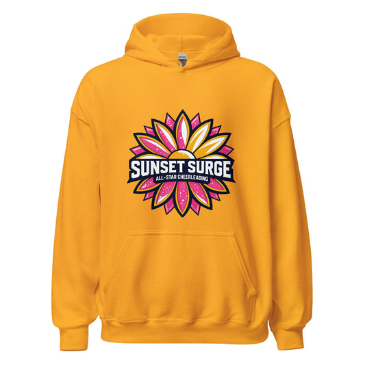 Classic | Hoodie | Sunset Surge All-Star Cheerleading | Bloom Surge Logo