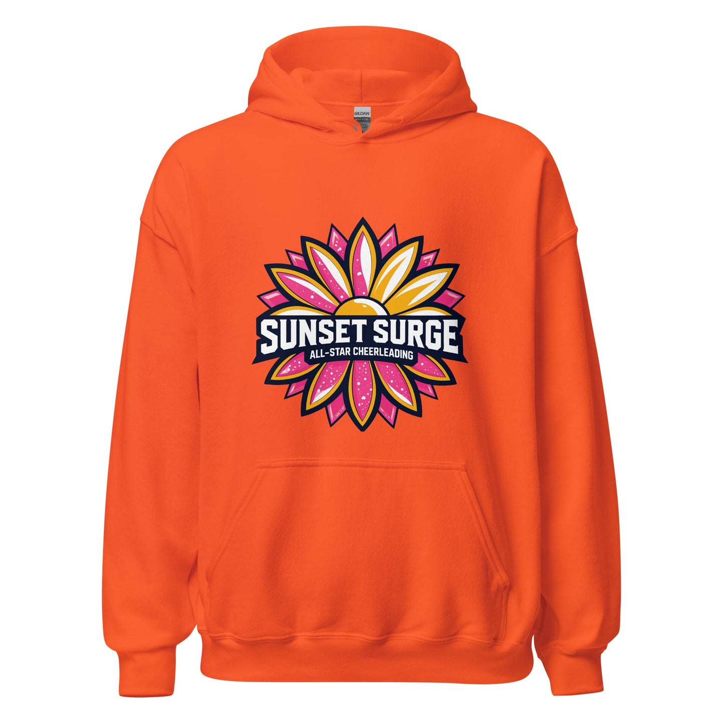 Classic | Hoodie | Sunset Surge All-Star Cheerleading | Bloom Surge Logo