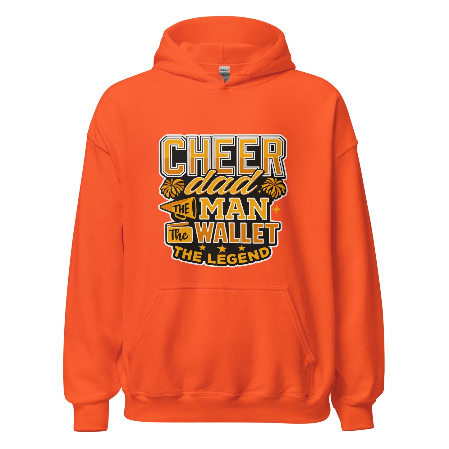 Classic | Hoodie | Sunset Surge All-Star Cheerleading | Cheer Dad Legend Logo