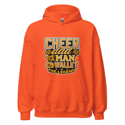 Classic | Hoodie | Sunset Surge All-Star Cheerleading | Cheer Dad Legend Logo