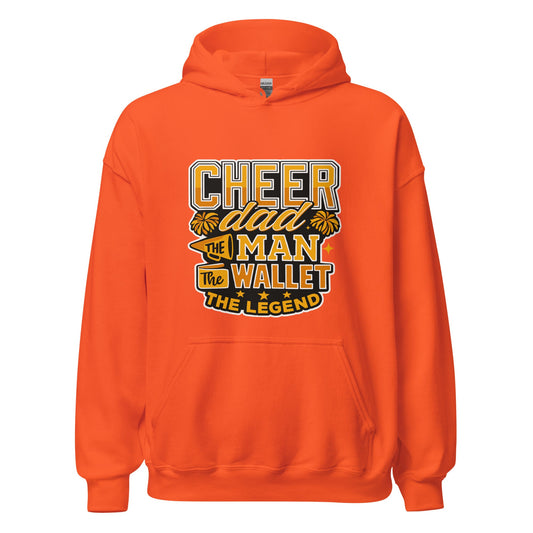 Classic | Hoodie | Sunset Surge All-Star Cheerleading | Cheer Dad Legend Logo