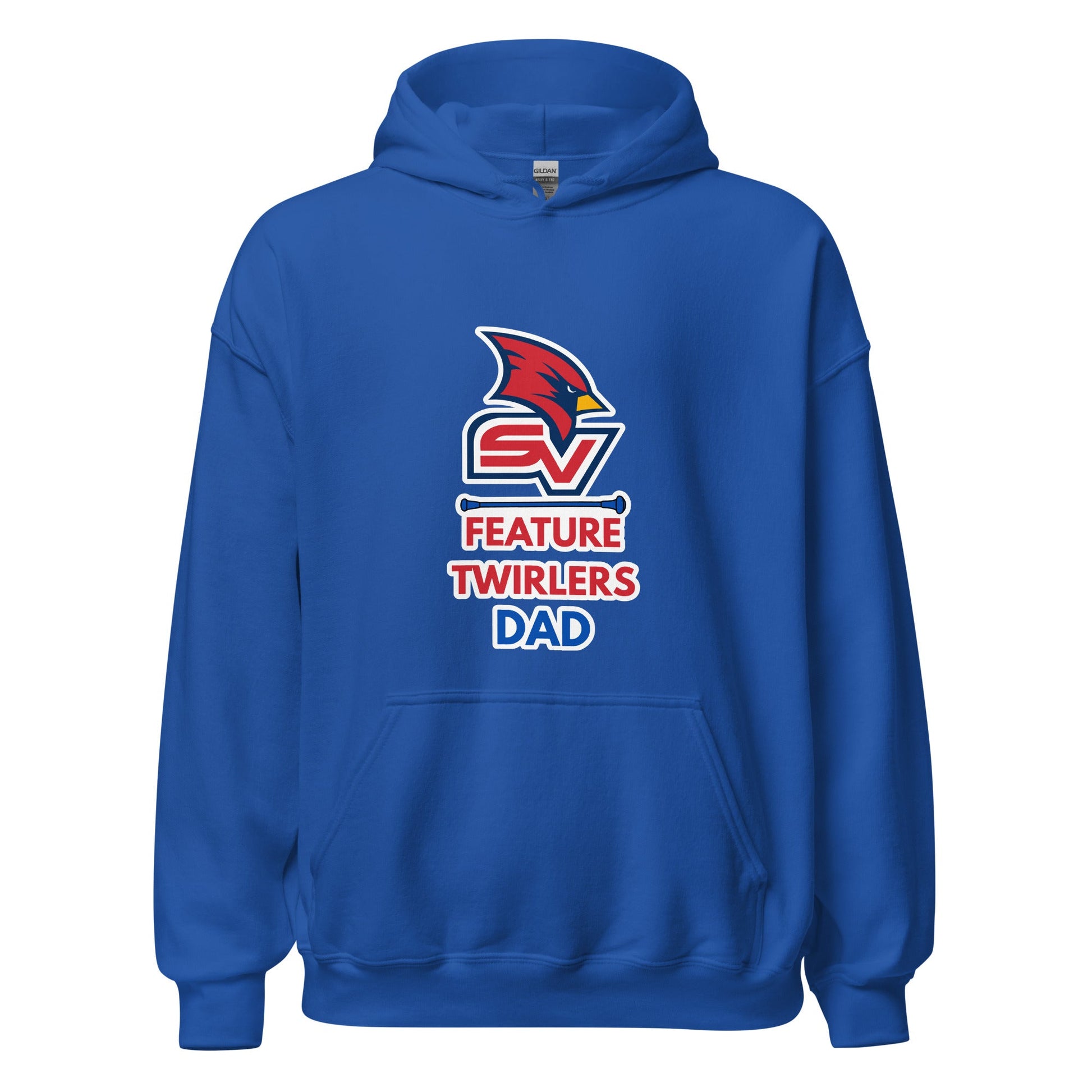 Classic | Hoodie | SVSU Feature twirlers | Dad Logo
