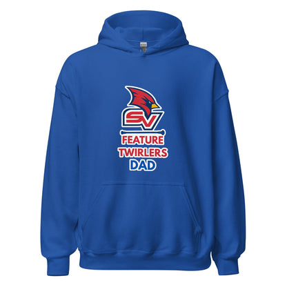 Classic | Hoodie | SVSU Feature twirlers | Dad Logo
