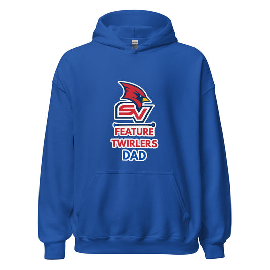 Classic | Hoodie | SVSU Feature twirlers | Dad Logo