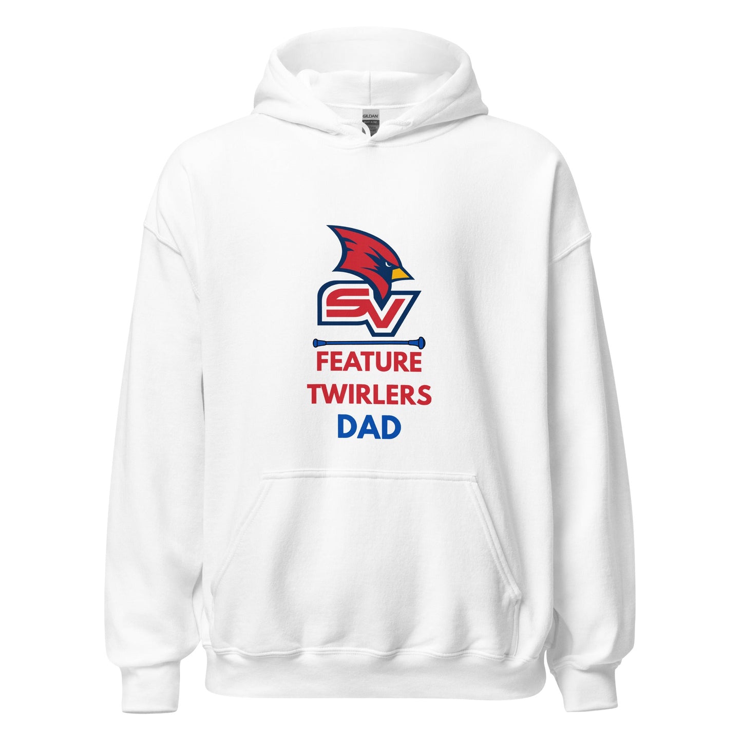 Classic | Hoodie | SVSU Feature twirlers | Dad Logo