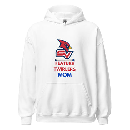 Classic | Hoodie | SVSU Feature twirlers | Mom Logo