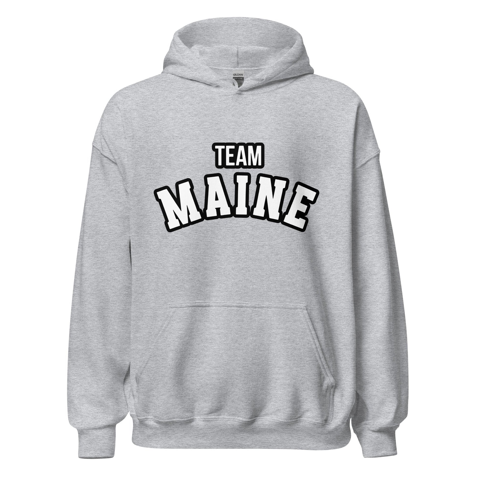 Classic | Hoodie | Team Maine | Arch Mark Logo