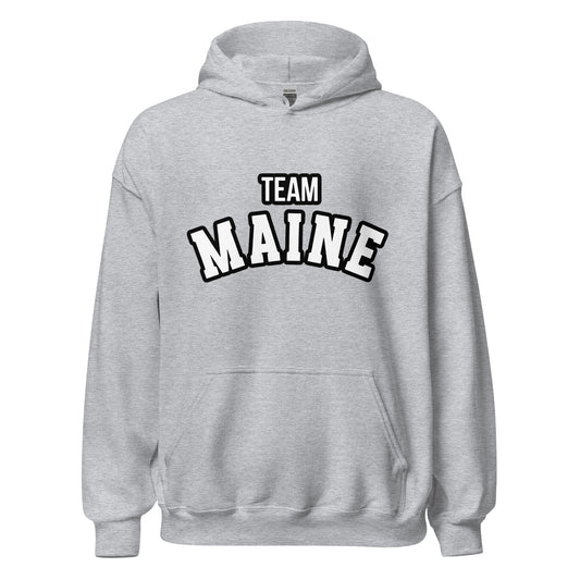 Classic | Hoodie | Team Maine | Arch Mark Logo