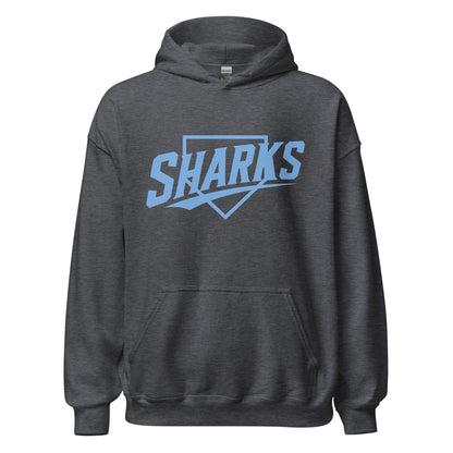 Classic | Hoodie | The Sharks Baseball Team | Crest Logo