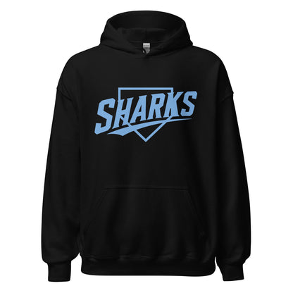 Classic | Hoodie | The Sharks Baseball Team | Crest Logo