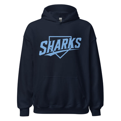 Classic | Hoodie | The Sharks Baseball Team | Crest Logo