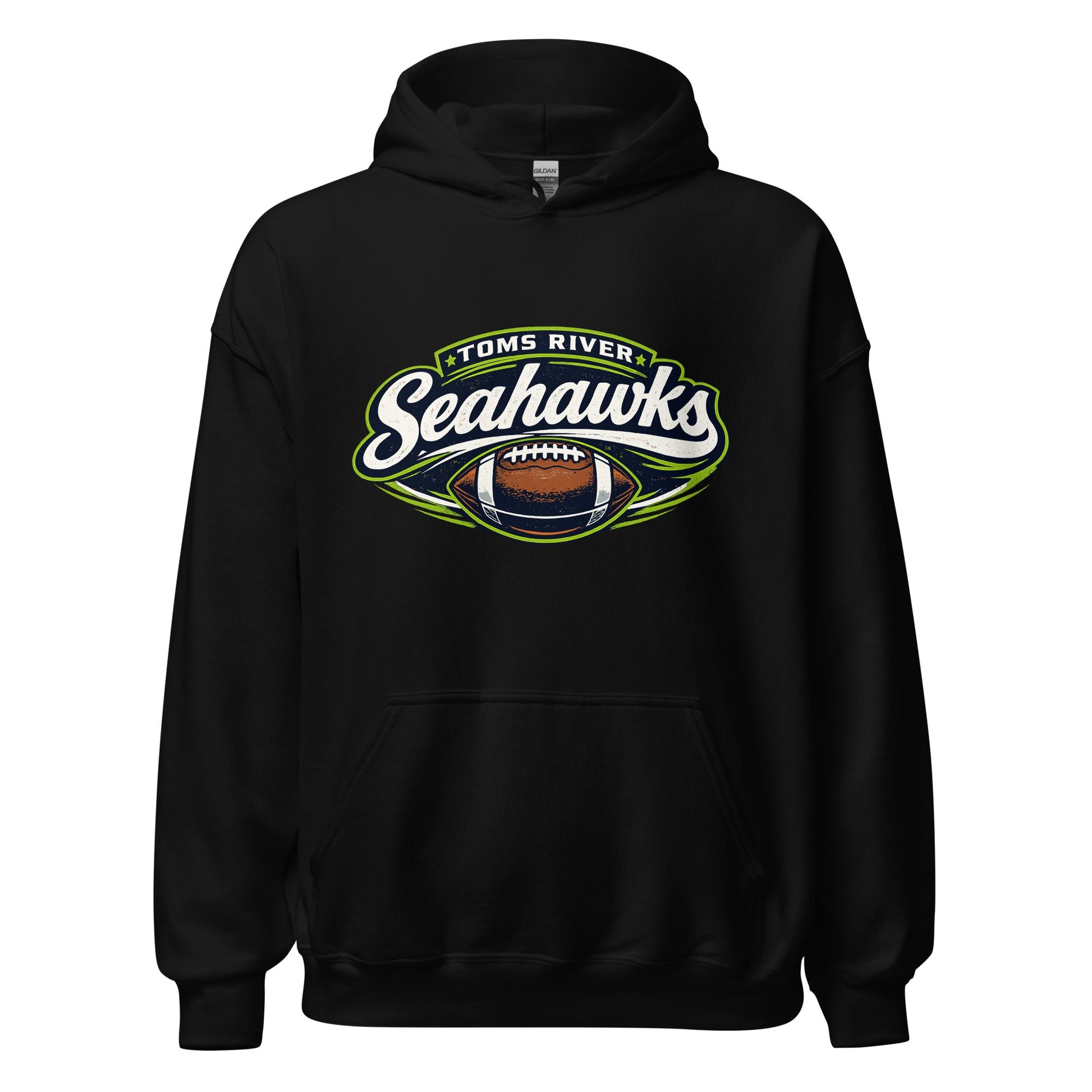 Classic | Hoodie | Toms River Seahawks | Football Emblem Logo