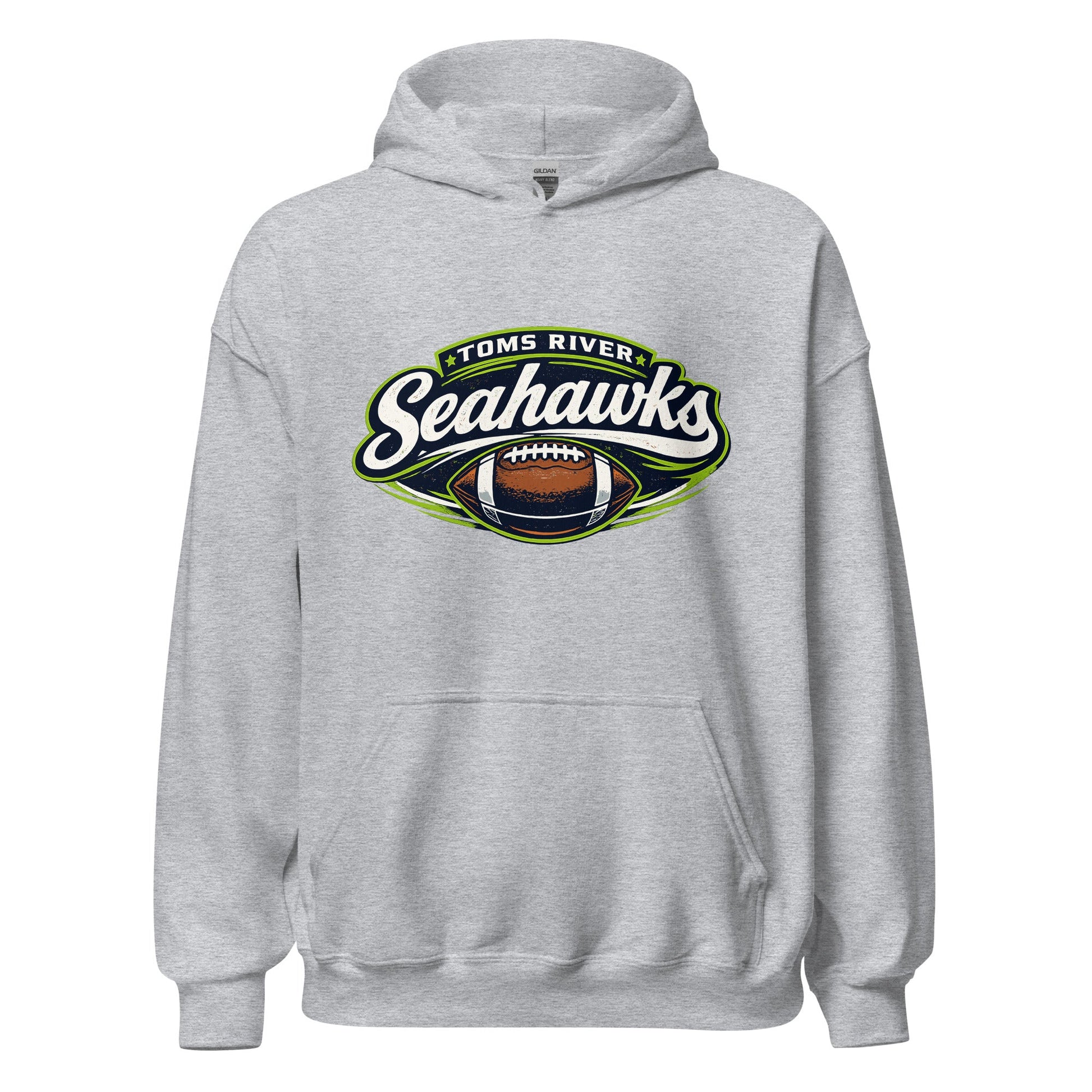 Classic | Hoodie | Toms River Seahawks | Football Emblem Logo
