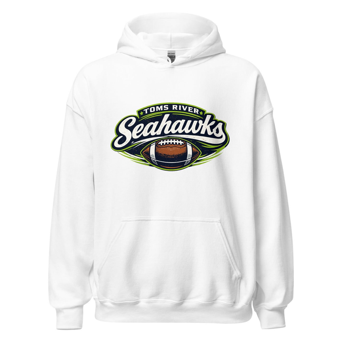 Classic | Hoodie | Toms River Seahawks | Football Emblem Logo