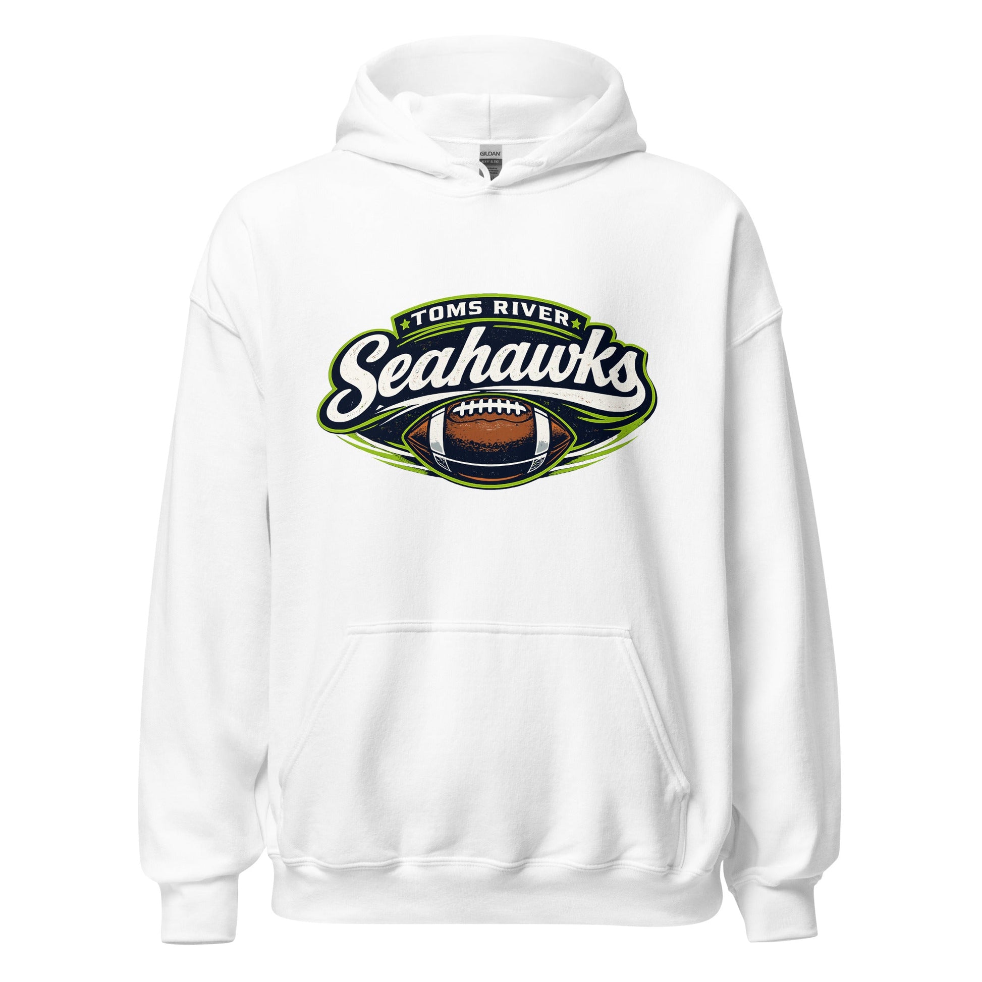 Classic | Hoodie | Toms River Seahawks | Football Emblem Logo