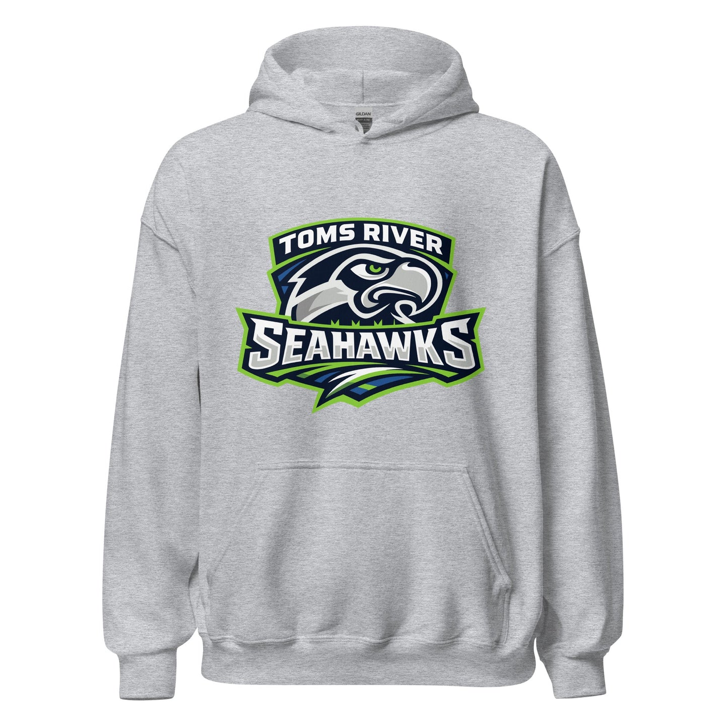 Classic | Hoodie | Toms River Seahawks | Mascot Script Logo