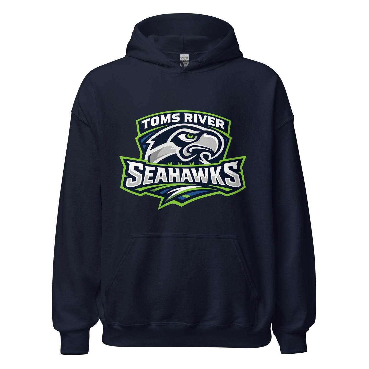 Classic | Hoodie | Toms River Seahawks | Mascot Script Logo