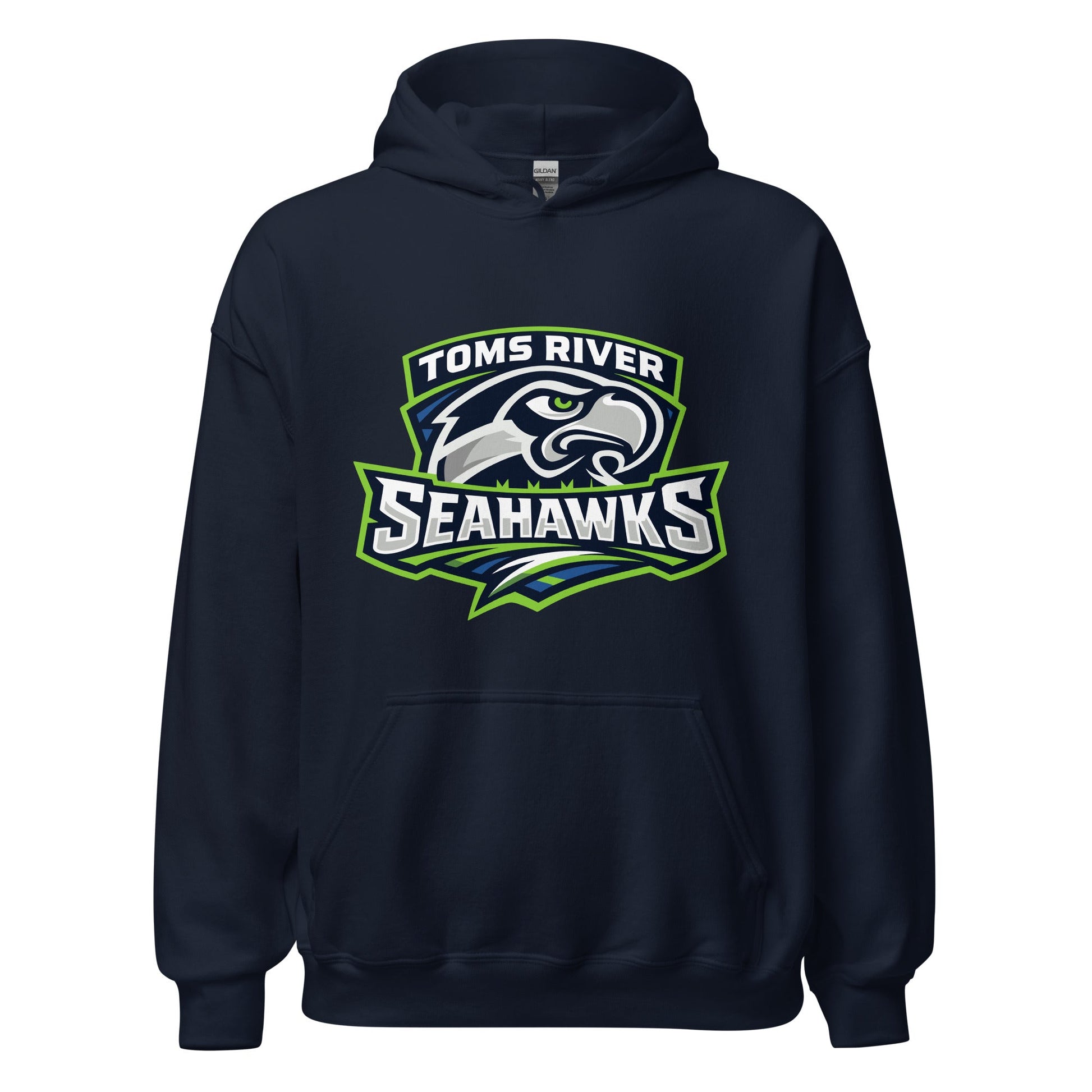 Classic | Hoodie | Toms River Seahawks | Mascot Script Logo