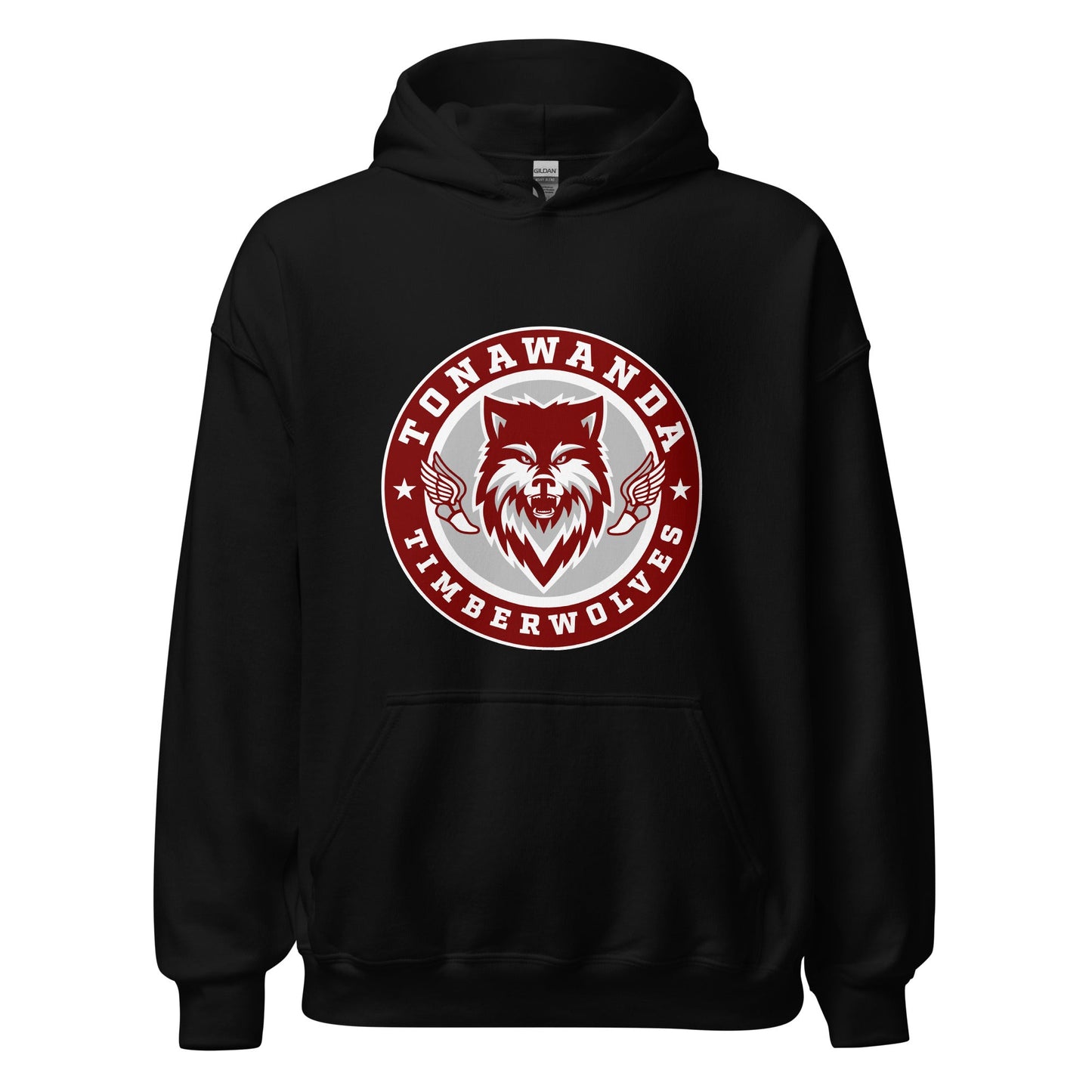 Classic | Hoodie | Tonawanda High School Track and Field | Mascot Badge Logo