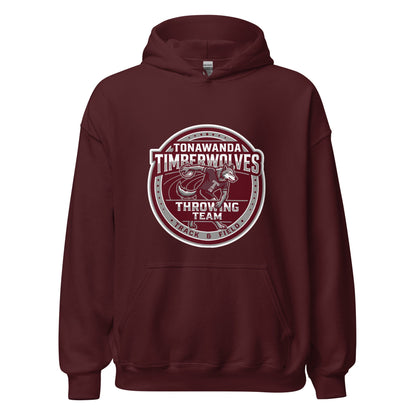 Classic | Hoodie | Tonawanda High School Track and Field | Throwing Team Logo