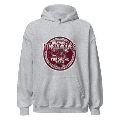 Classic | Hoodie | Tonawanda High School Track and Field | Throwing Team Logo