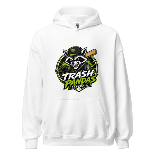 Classic | Hoodie | Trash Pandas Baseball Organization | Mascot Logo