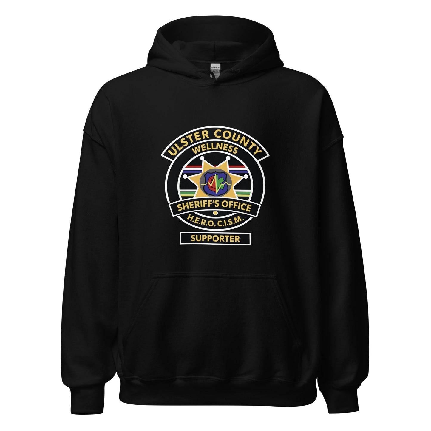 Classic | Hoodie | Ulster County Sheriff's Office Wellness Division | Badge Logo