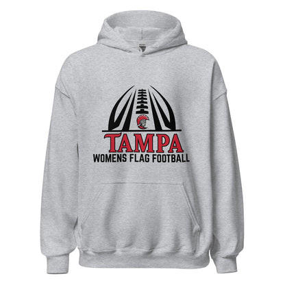 Classic | Hoodie | University of Tampa Women's Flag Football | Football Logo