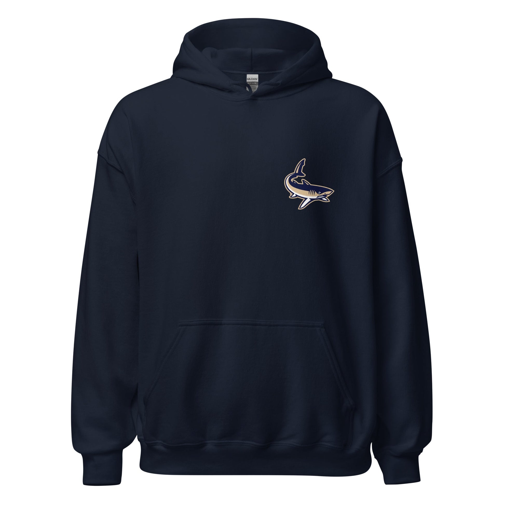 Classic | Hoodie | University South Carolina Beaufort Track & Field | Shark Logo