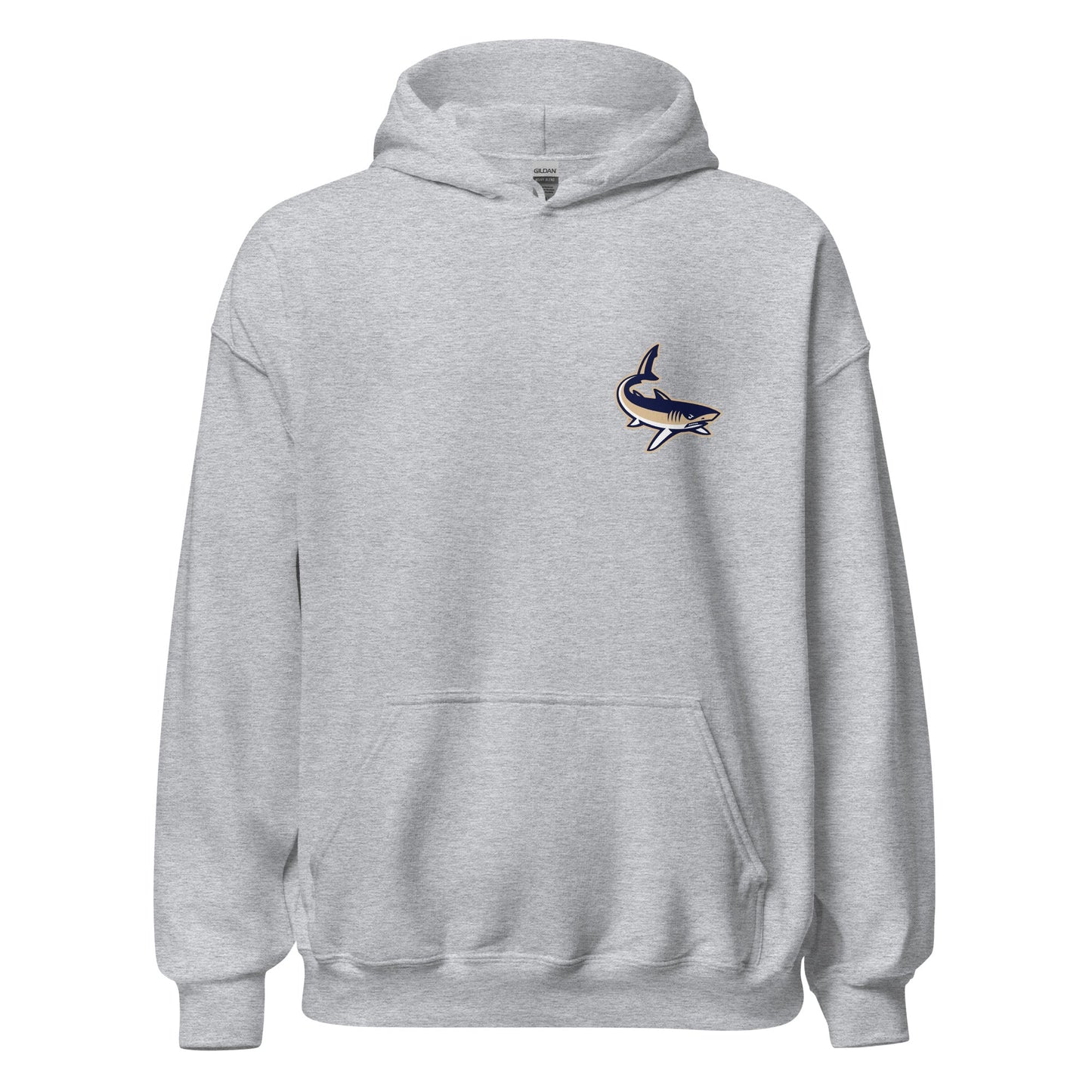 Classic | Hoodie | University South Carolina Beaufort Track & Field | Shark Logo
