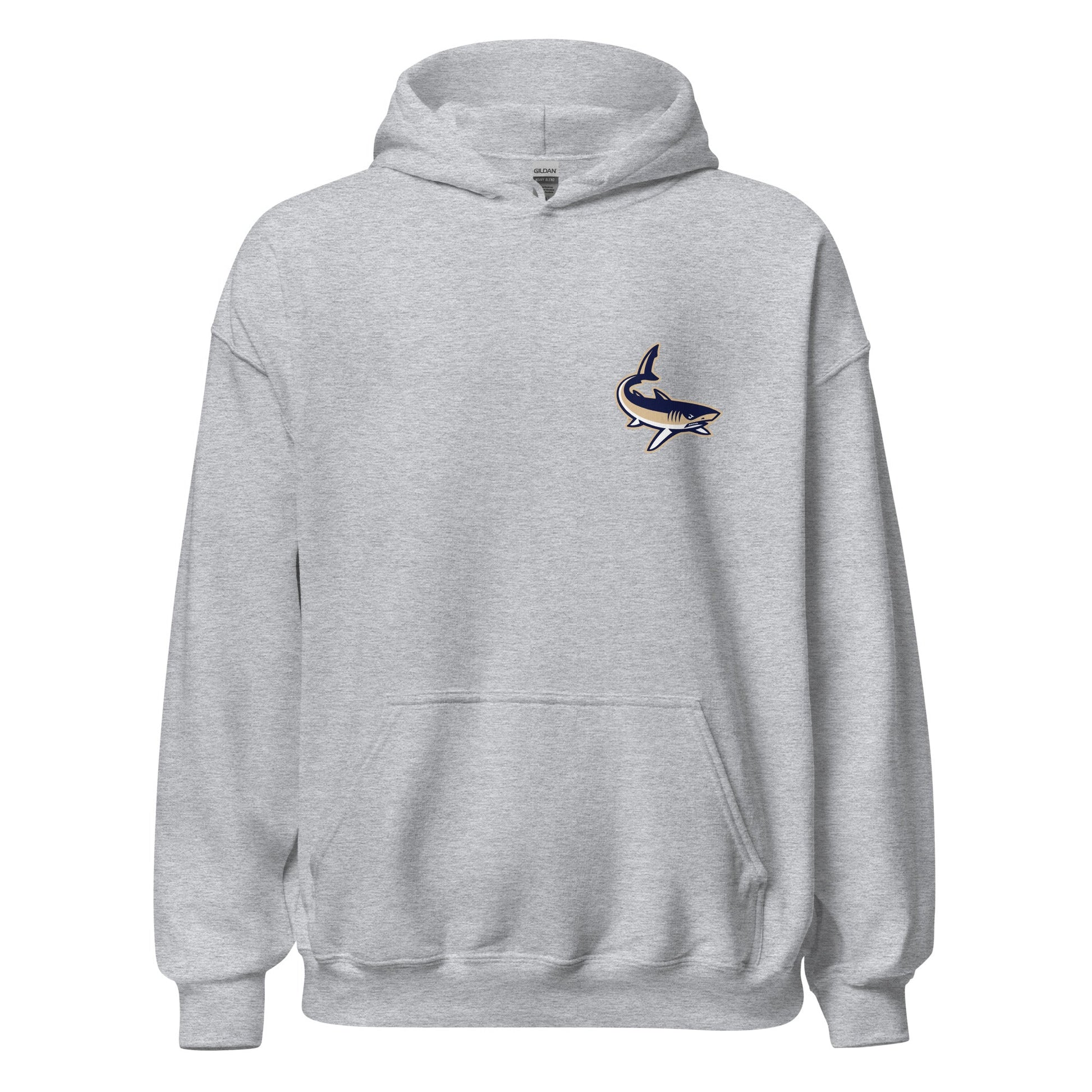 Classic | Hoodie | University South Carolina Beaufort Track & Field | Shark Logo