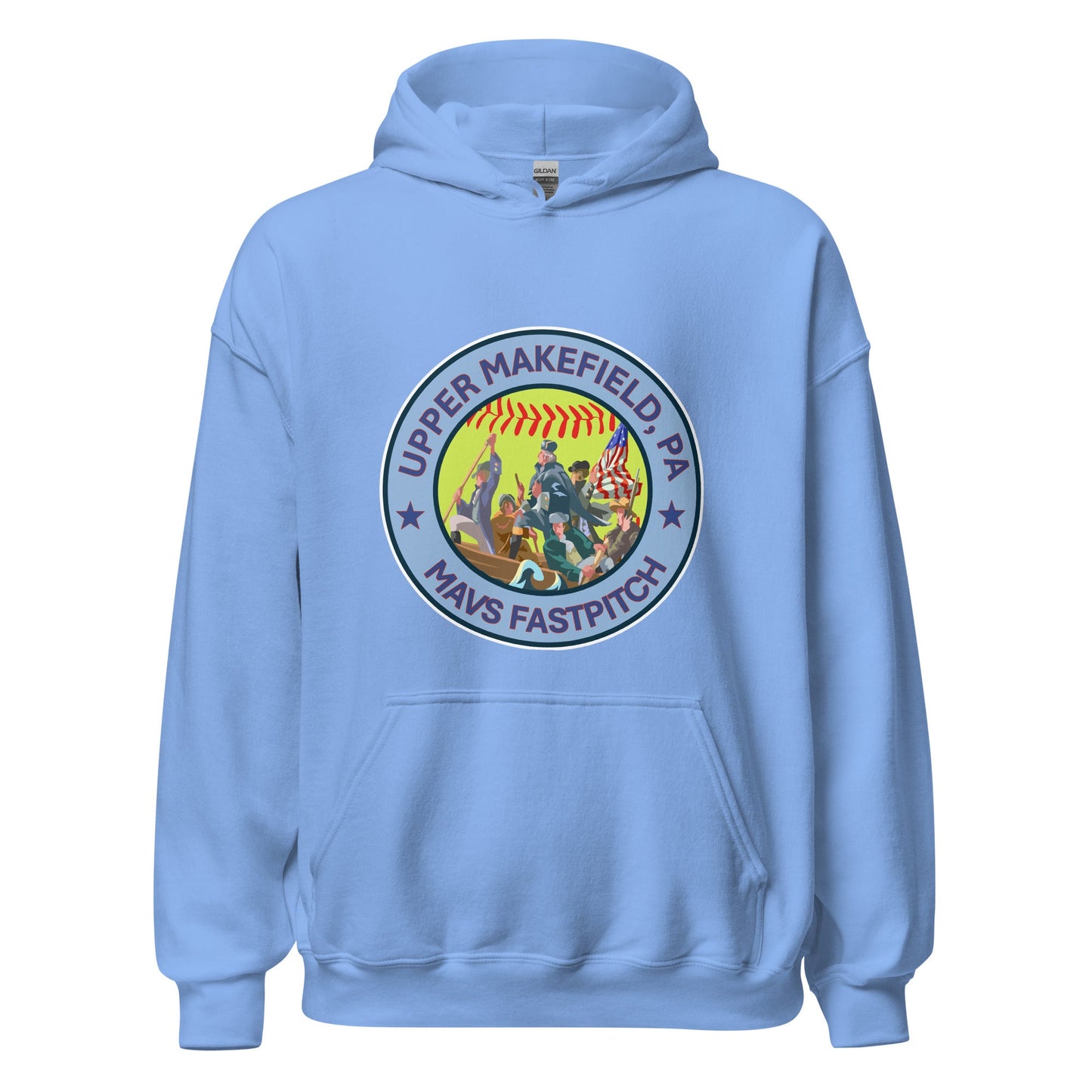 Classic | Hoodie | Upper Makefield Mavs Fastpitch | Crossing Badge Logo