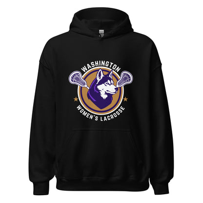 Classic | Hoodie | UW Women's Club Lacrosse | Badge Logo