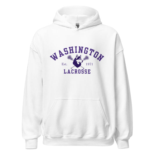 Classic | Hoodie | UW Women's Club Lacrosse | Washington Lacrosse Logo