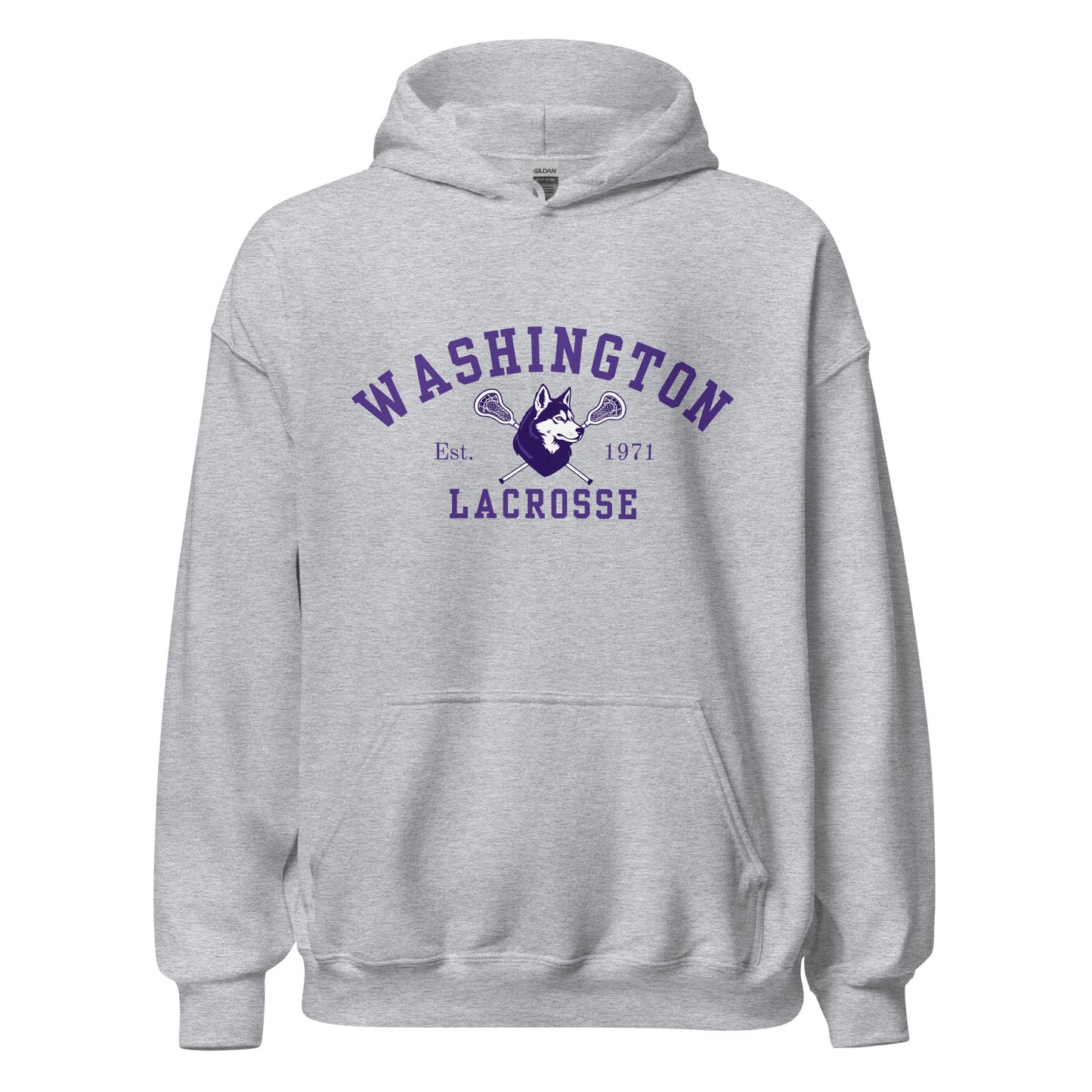 Classic | Hoodie | UW Women's Club Lacrosse | Washington Lacrosse Logo